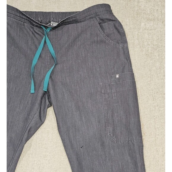 FIGS Technical Collection Pants Womens Medium Straight Leg Cargo Scrub Workwear - Picture 3 of 7